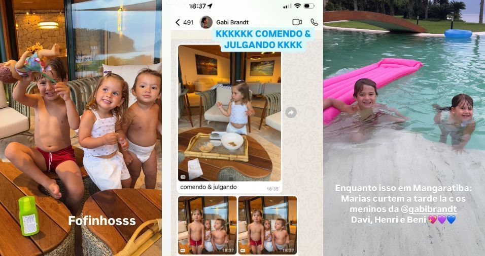 Virginia Fonseca compartilhou fotos das crianças em suas redes sociais • Instagram/Virginia Fonseca