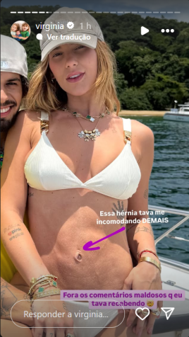 Virginia Fonseca relatou que hérnia em umbigo a incomodava • Instagram/Virginia