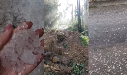 Chuva de granizo provoca transtornos na região de Campinas (SP)