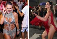 Viviane Araújo e Flávia Alessandra participam de ensaio do Salgueiro