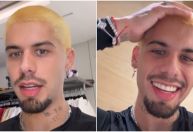 Zé Felipe platina cabelo após raspá-lo; veja fotos