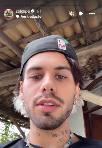 Cantor se revoltou com vídeo falso feito na web • Instagram/Zé Felipe