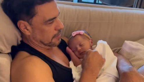 Zezé Di Camargo e filha