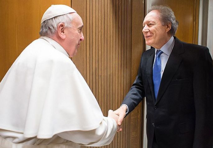 Ricardo Lewandowski e o papa Francisco • L’osservatore Romano