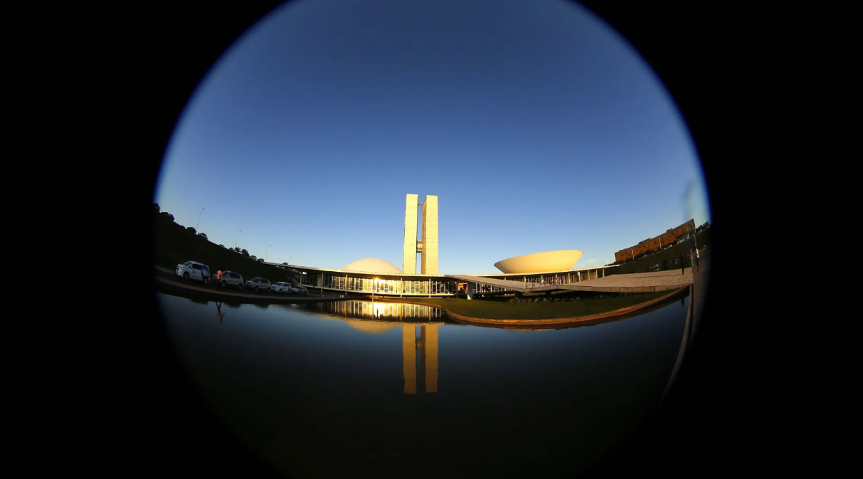 Vista do edifício do Congresso Nacional
