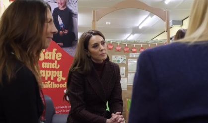 Kate Middleton visita unidade para mães e filhos de prisão