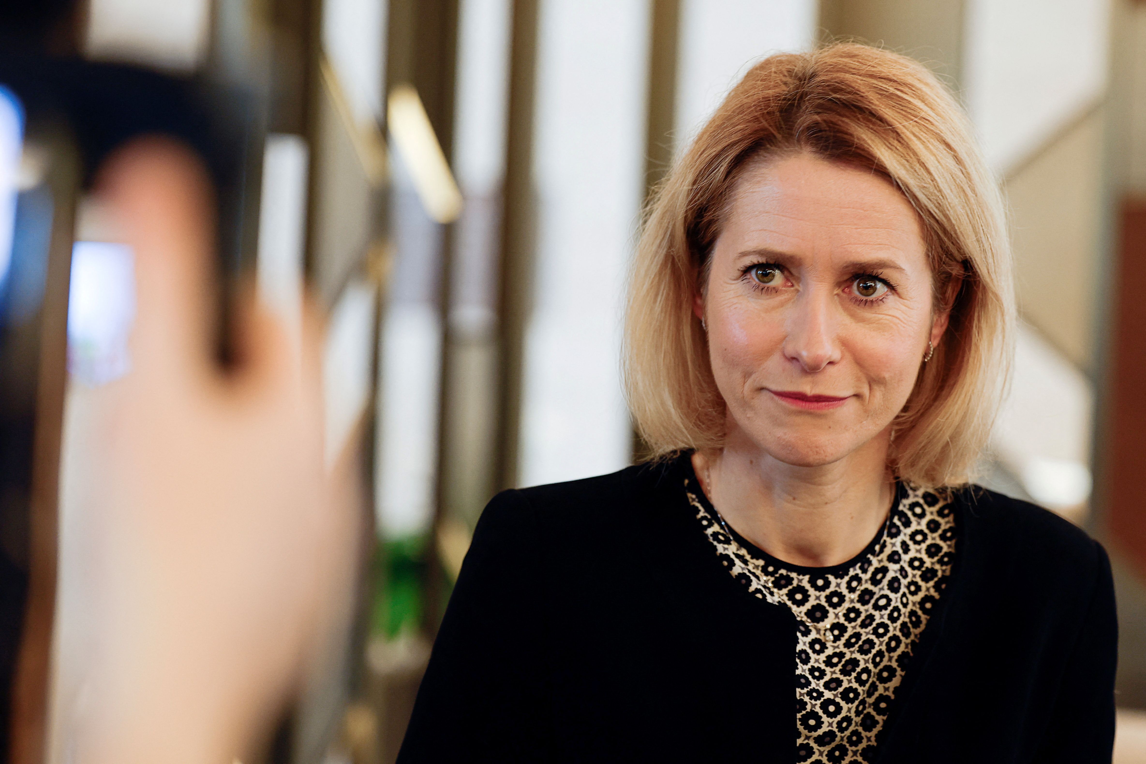 Chefe de política externa da União Europeia, Kaja Kallas, durante evento em Riad, na Arábia Saudita
