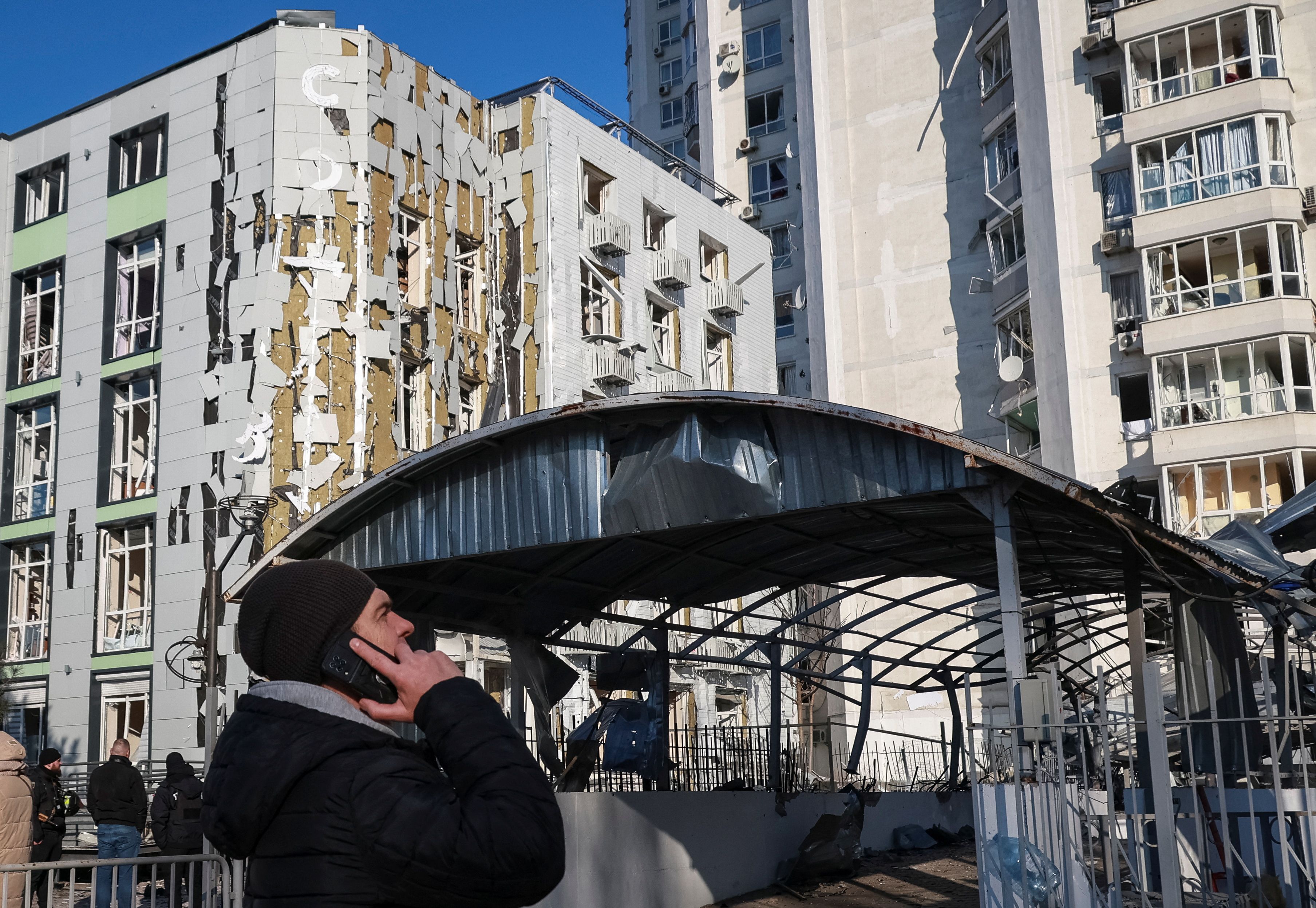 Ataque russo com drone em Odessa