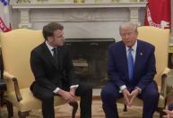 Macron interrompe e corrige Trump em fala sobre assistência europeia à Ucrânia