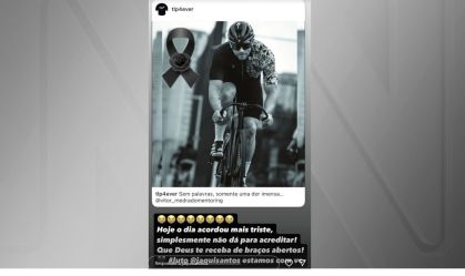 Esposa de ciclista que morreu em assalto posta homenagens de amigos