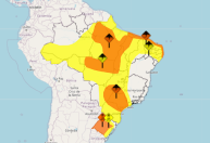 Calor histórico e temporais; veja como fica o clima hoje no Brasil