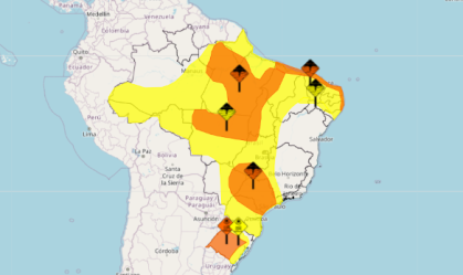 Calor histórico e temporais; veja como fica o clima hoje no Brasil