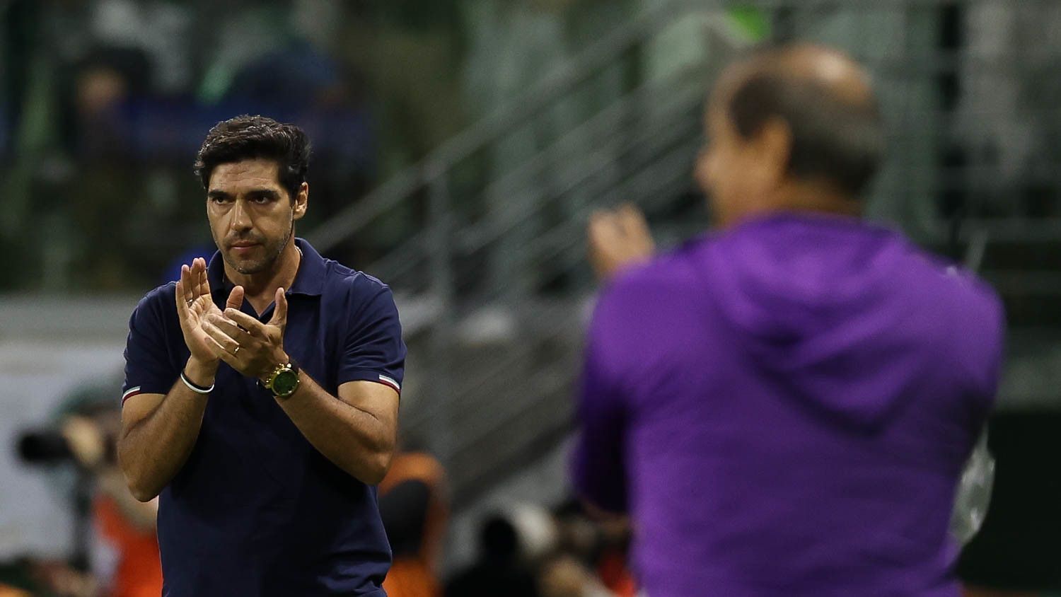 Abel Ferreira durante clássico
