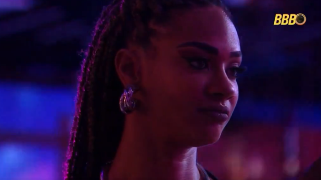 Aline durante o Show de Quarta do BBB25 desta semana