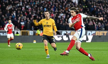 Partida entre Arsenal e Wolverhampton