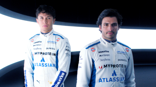 Carlos Sainz e Alex Albon são os pilotos da Atlassian Williams Racing