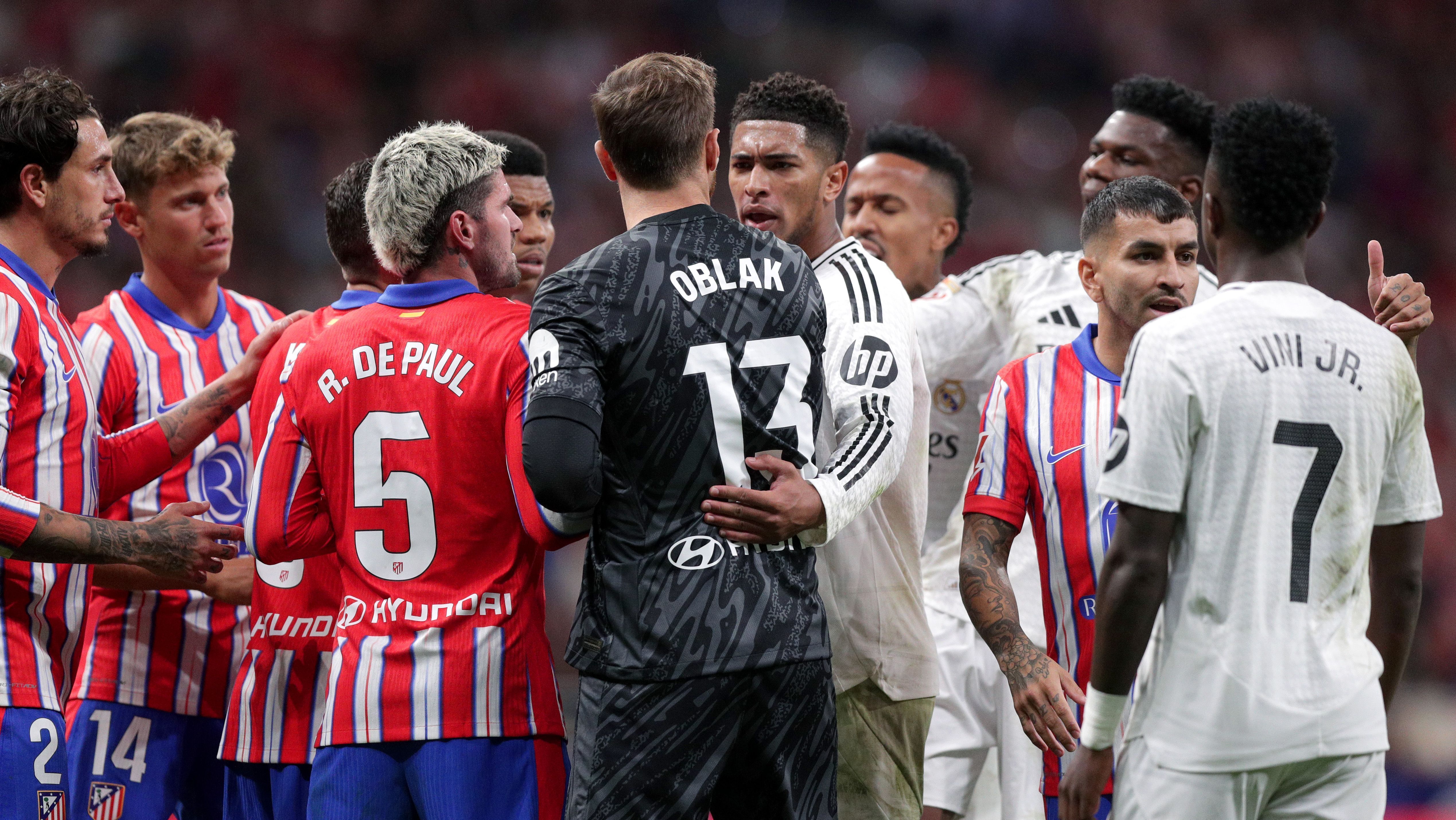 Atlético de Madrid e Real Madrid em jogo da LaLiga