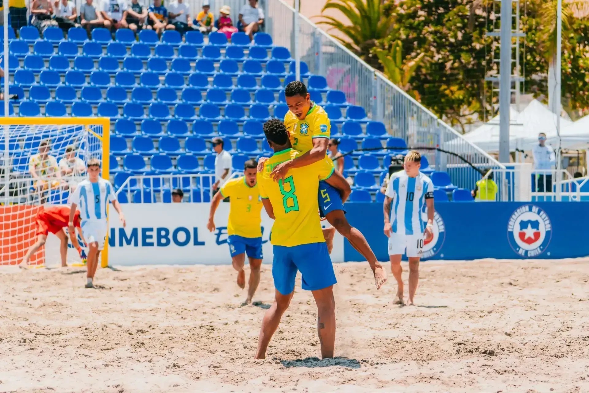 Brasil dá show contra a Argentina