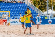 Brasil goleia Argentina e está na semi da Copa América de Beach Soccer