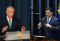 Alcolumbre recebe presidente e primeiro-ministro de Portugal no Senado