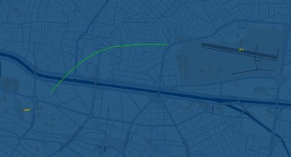 Trajetória do avião acidentado na zona oeste de São Paulo