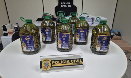 Operação apreende mais de 4 mil litros de azeite adulterado no ES