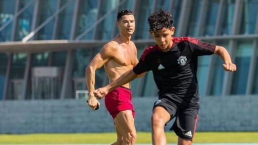 Cristiano Ronaldo e seu filho