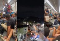 Passageiros do metrô se jogam no chão durante tiroteio no Rio
