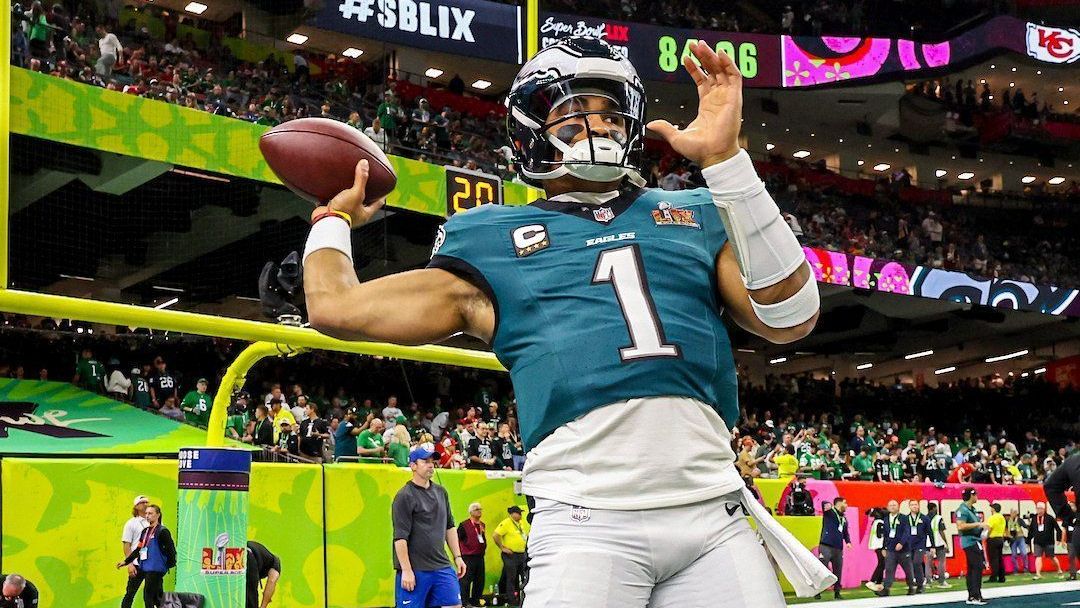 NFL EAGLES HURTS SuPerbowl ウニフォーム　 XL Eagles-Hurts-e1739159716435.