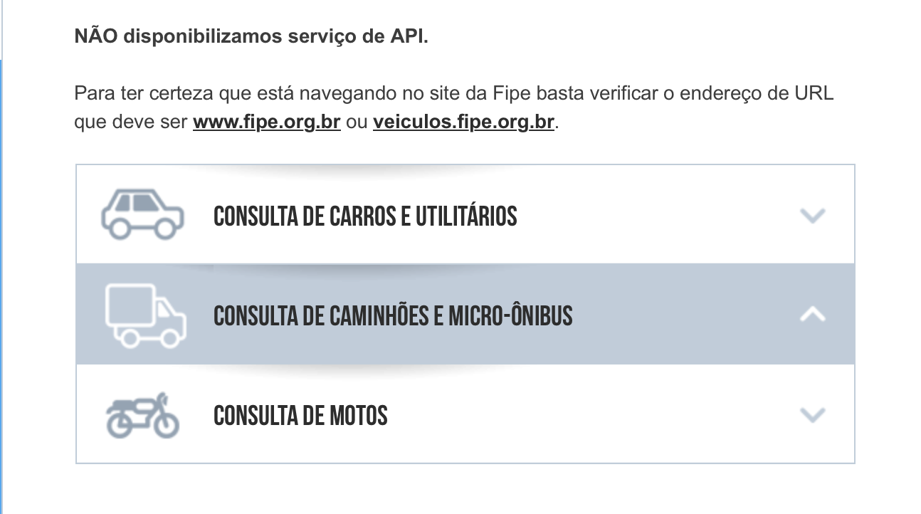 Como consultar o preço médio na Fipe • Fipe/Reprodução