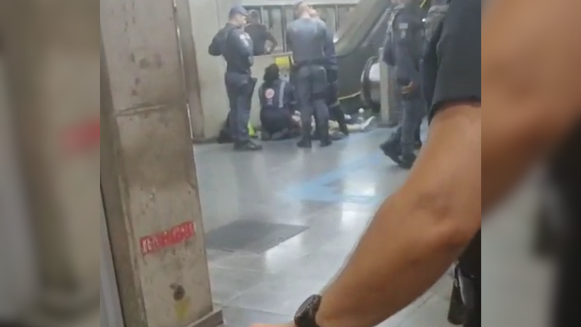 Baleado metrô