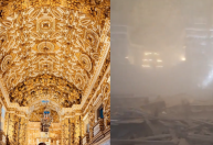 Teto de igreja histórica desaba em Salvador; uma pessoa morreu