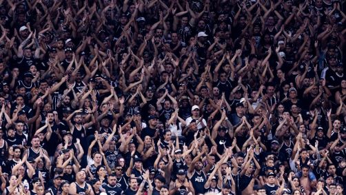 Torcida do Corinthians durante partida