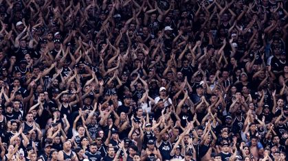 Torcida do Corinthians durante partida