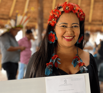Eunice Tapuia, professora da UFG