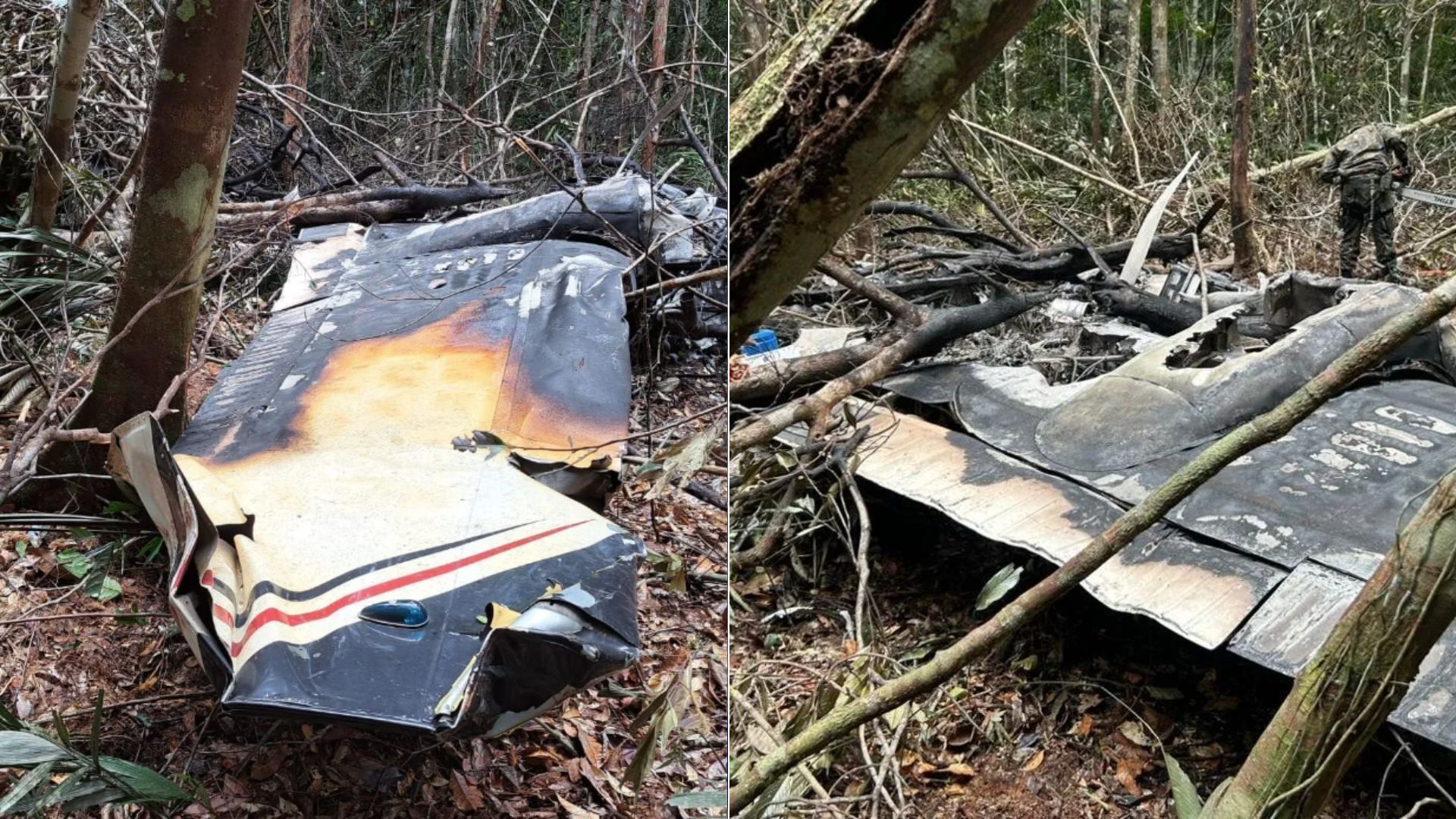 Imagens mostram sobrevoo no local do abate de aeronave venezuelana