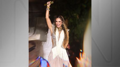 A cantora Claudia Leitte durante apresentação