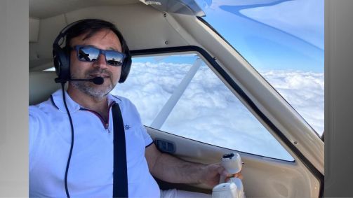 O empresário Mário Gontijo sobreviveu a um acidente aéreo no sul da Bahia