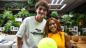 João Fonseca e Rebeca Andrade se encontram no Rio Open