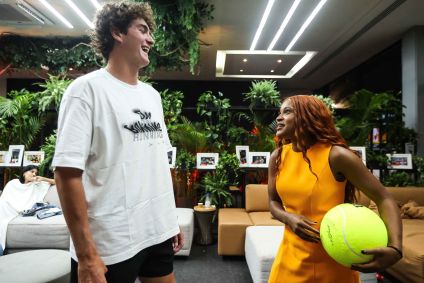 João Fonseca e Rebeca Andrade se encontram no Rio Open