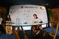 João Fonseca em coletiva antes do Rio Open