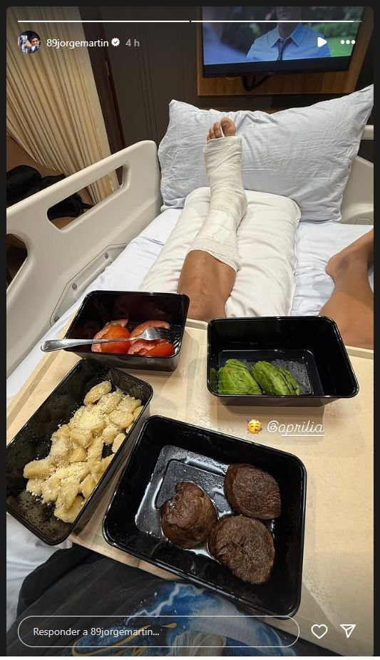 Jorge Martín passará a noite internado em hospital na Malásia após acidente • Jorge Martín passará a noite internado em hospital na Malásia após acidente