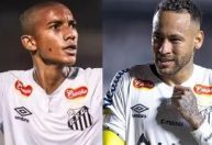 Filho de Robinho treina faltas com Neymar, e desempenho chama atenção; veja