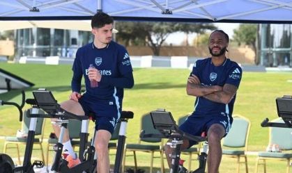 Kai Havertz durante treinamento