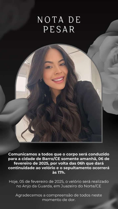 Nota de Pesar • Arquivo Pessoal