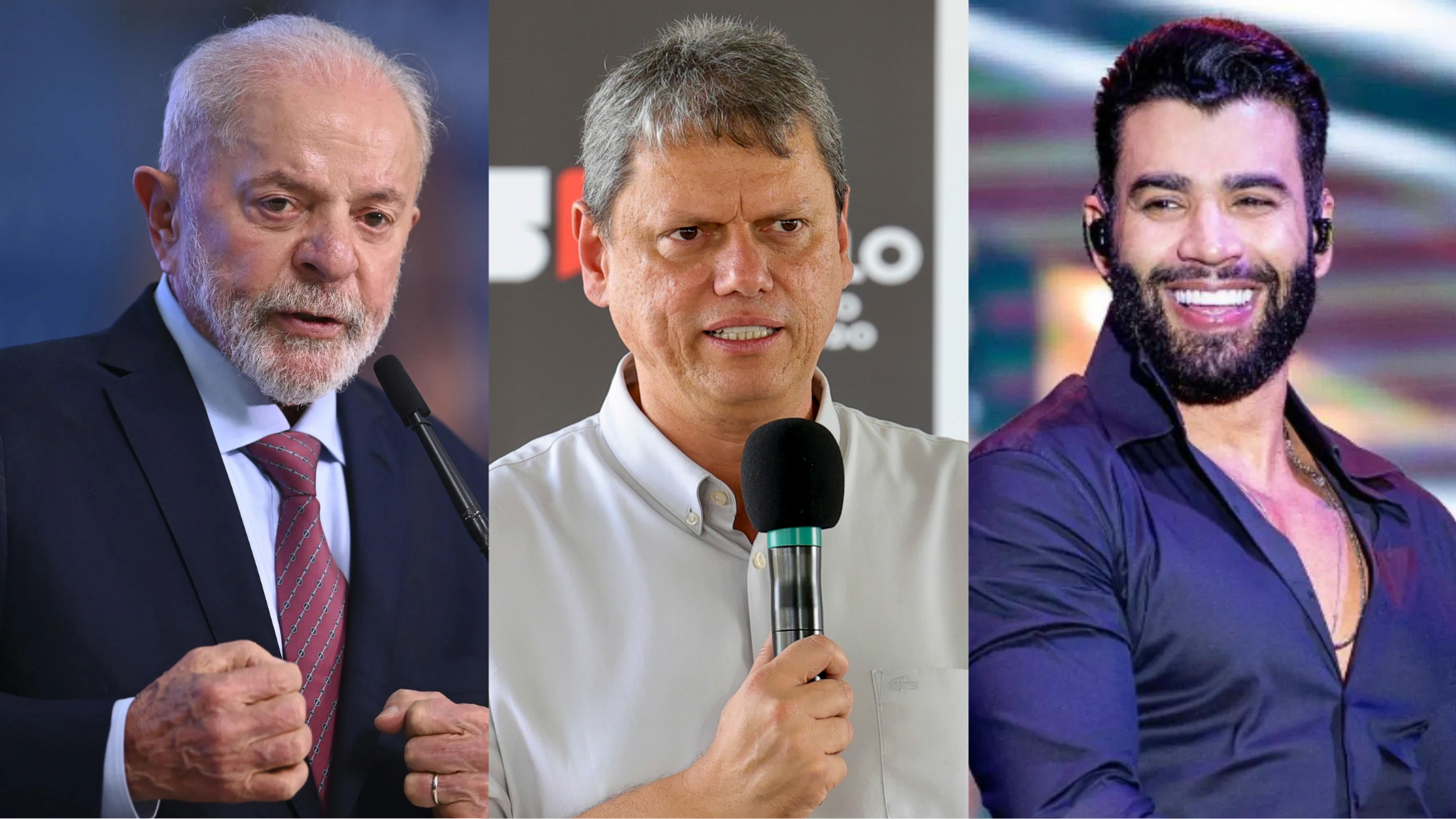 Luiz Inácio Lula da Silva - Tarcísio de Freitas - Gusttavo Lima