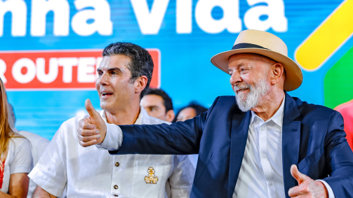 O presidente Luiz Inácio Lula da Silva (PT) em evento de entrega de unidades habitacionais do Minha Casa, Minha Vida em Belém (PA)