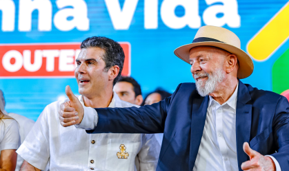 O presidente Luiz Inácio Lula da Silva (PT) em evento de entrega de unidades habitacionais do Minha Casa, Minha Vida em Belém (PA)