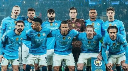 Manchester City perfilado para jogo de ida da Champions 2024/25 contra o Real Madrid