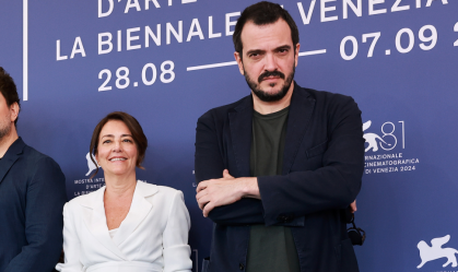 Maria Carlota Bruno e Rodrigo Teixeira na exibi